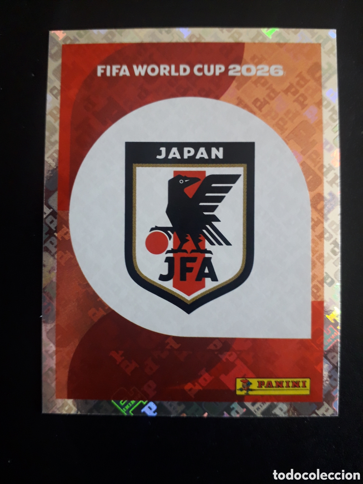 Fu&szlig;ball-Sticker: ESCUDO JAP&Oacute;N JPN 1 MUNDIAL F&Uacute;TBOL 2026 FIFA WORLD CUP PANINI SIN PEGAR PEDIDO M&Iacute;NIMO 3&euro;.