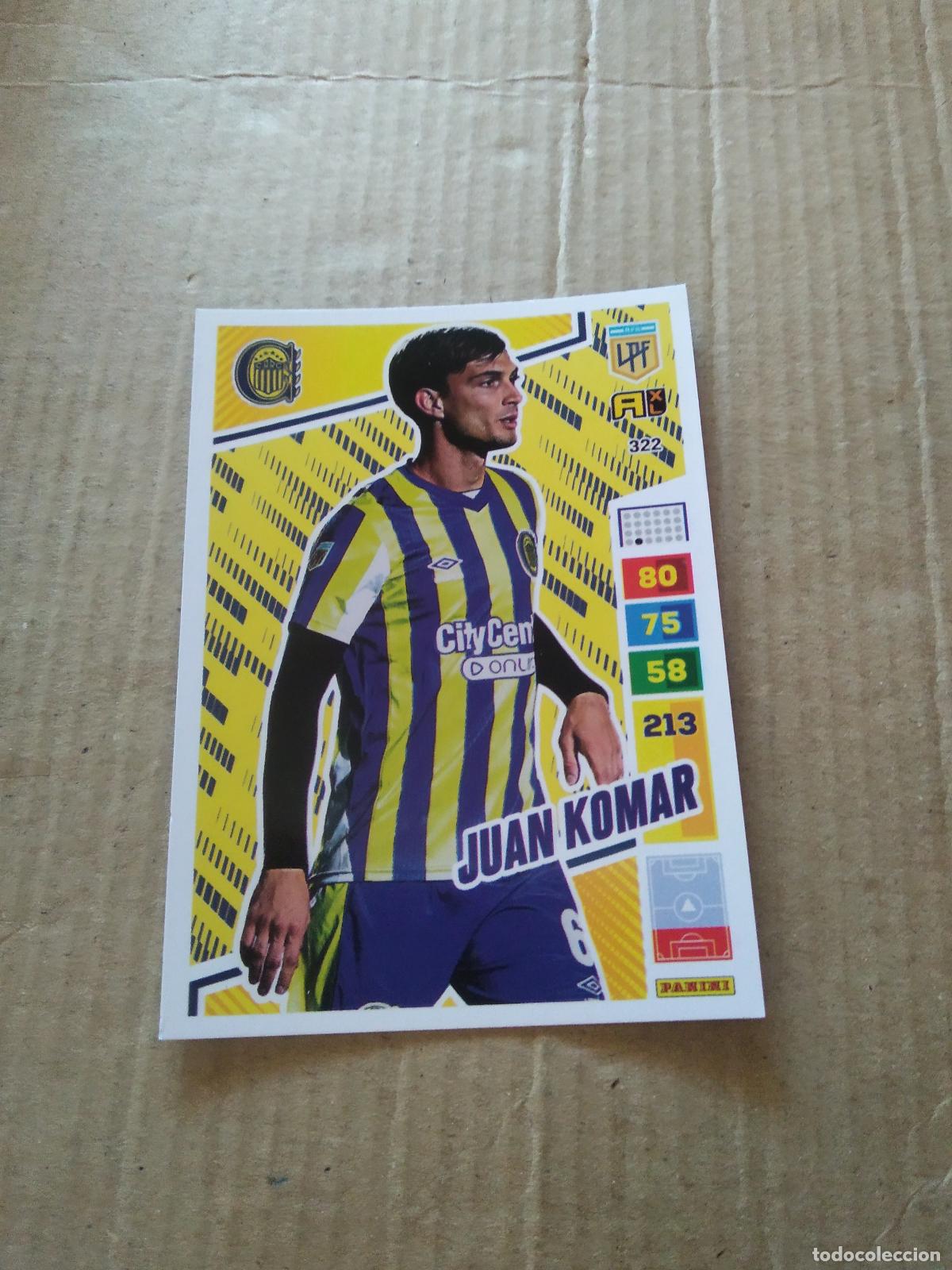 Fu&szlig;ball-Sticker: 322 JUAN KOMAR ROSARIO CENTRAL CROMO FUTBOL PANINI ARGENTINO 2023 LIGA ARGENTINA ADRENALYN