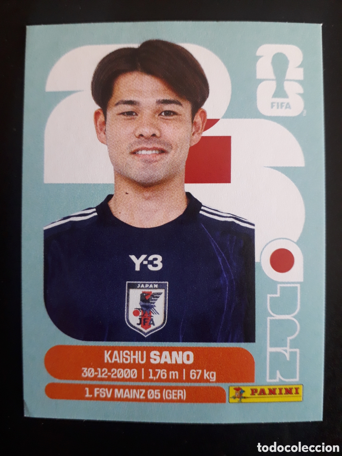 Fu&szlig;ball-Sticker: SANO JAP&Oacute;N JPN 8 MUNDIAL F&Uacute;TBOL 2026 FIFA WORLD CUP PANINI SIN PEGAR PEDIDO M&Iacute;NIMO 3&euro;