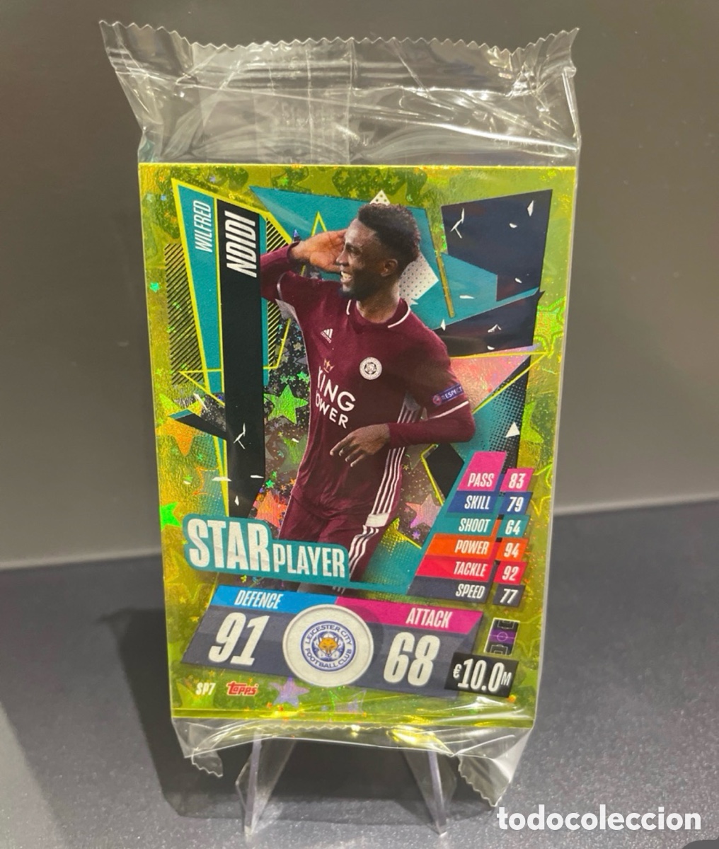 Football Stickers: Pack 34 cards Star Player - Rising Star Topps Match Attax 2020-21 contiene 7 cards especiales
