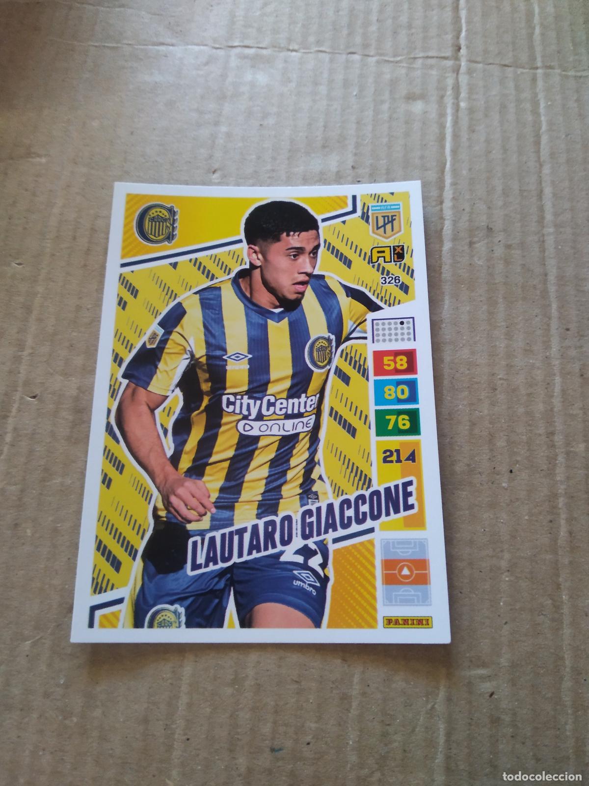Cromos de F&uacute;tbol: 326 LAUTARO GIACCONE ROSARIO CENTRAL CROMO FUTBOL PANINI ARGENTINO 2023 LIGA ARGENTINA ADRENALYN