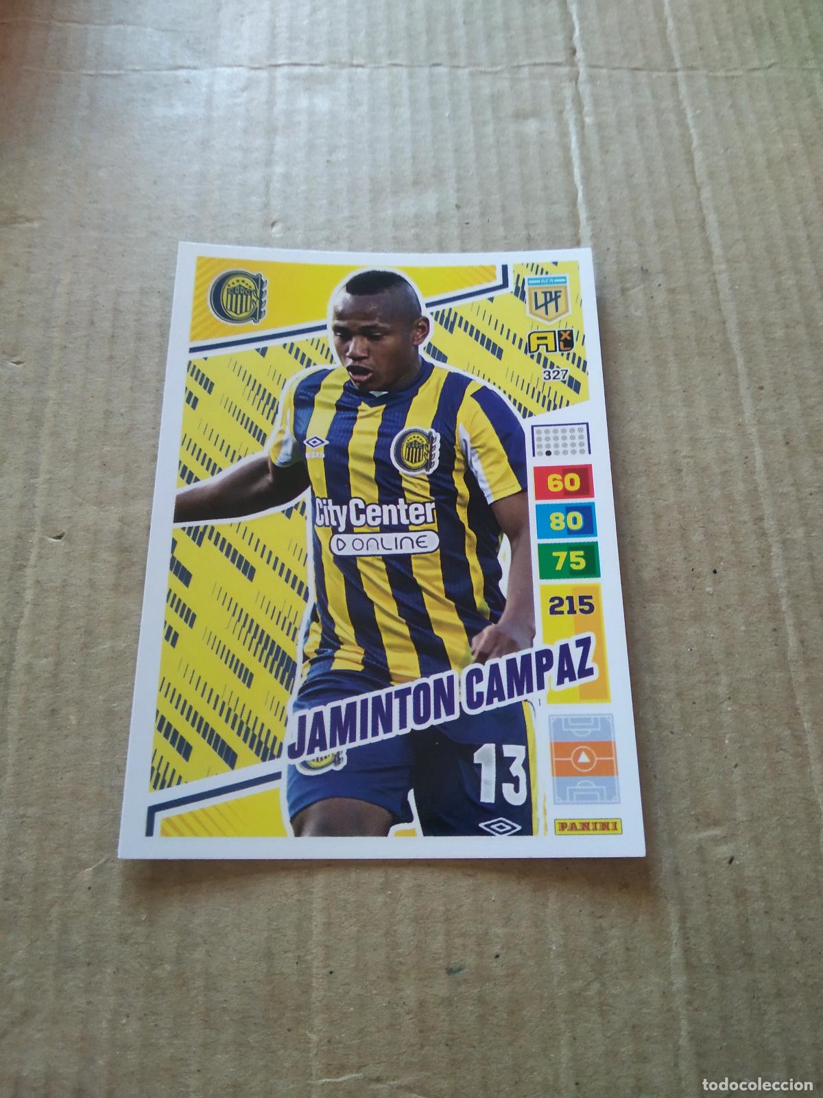 Cromos de F&uacute;tbol: 327 JAMINTON CAMPAZ ROSARIO CENTRAL CROMO FUTBOL PANINI ARGENTINO 2023 LIGA ARGENTINA ADRENALYN