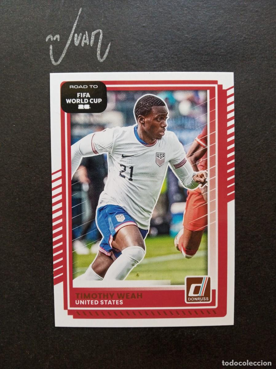 Cromos de F&uacute;tbol: N&ordm; 21 WEAH UNITED STATES JUVENTUS ⚽ PANINI &reg; DONRUSS ROAD TO FIFA WORLD CUP 2026 2025 25 26 NUEVO