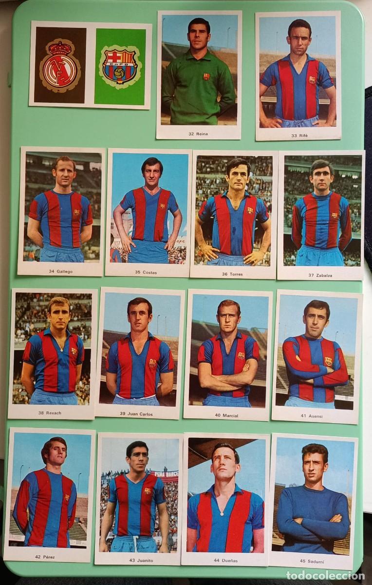 Cromos de F&uacute;tbol: CROMOS DE FUTBOL LOTE BARCELONA RUIZ ROMERO LIGA 72 73 1972 1973 SIN PEGAR EQUIPO COMPLETO