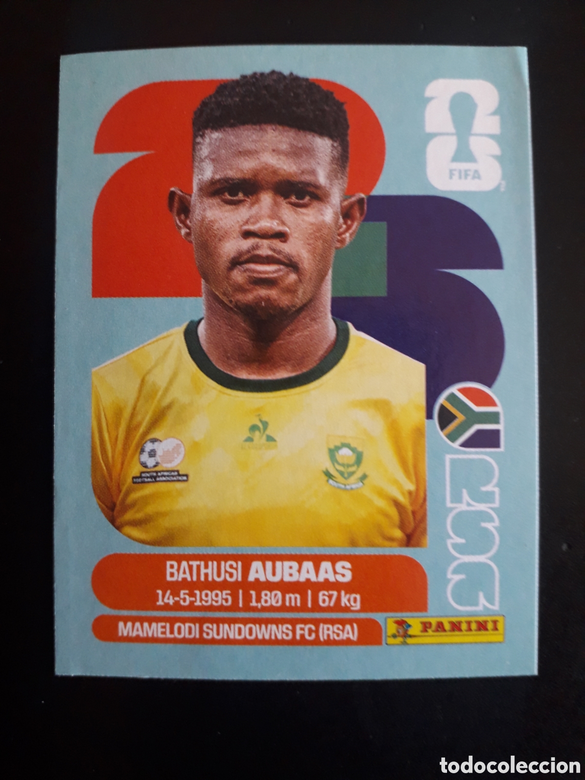 Fu&szlig;ball-Sticker: AUBAAS SUD&Aacute;FRICA RSA 14 MUNDIAL F&Uacute;TBOL 2026 FIFA WORLD CUP PANINI SIN PEGAR PEDIDO M&Iacute;NIMO 3&euro;