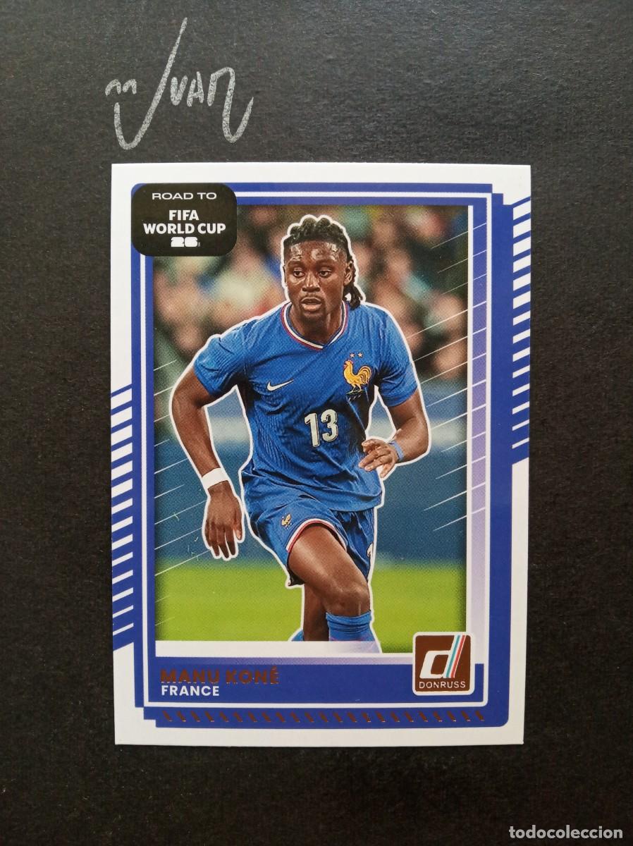 Cromos de F&uacute;tbol: N&ordm; 136 MANU KONE FRANCIA AS ROMA ⚽ PANINI &reg; DONRUSS ROAD TO FIFA WORLD CUP 2026 2025 25 26