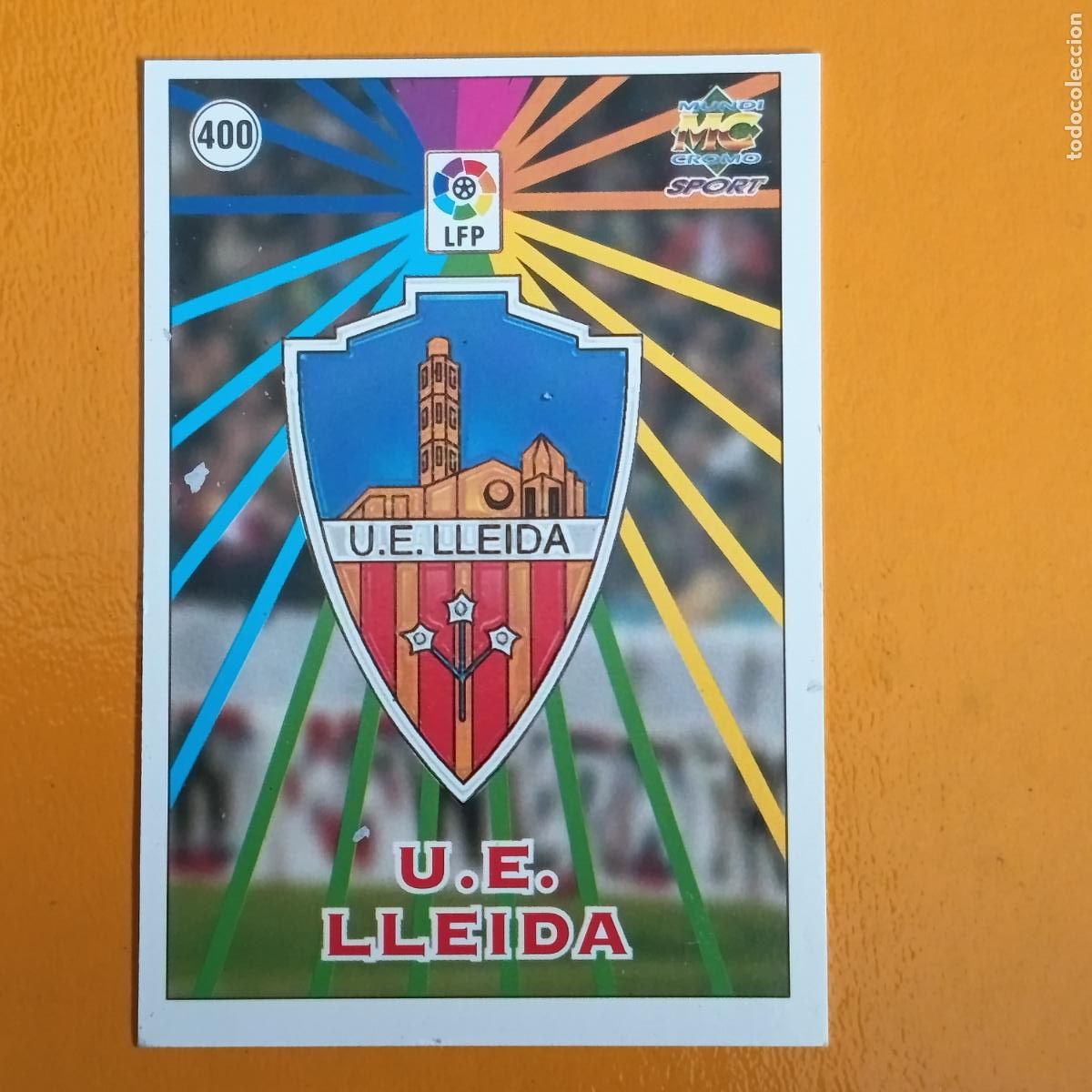Football Stickers: 400 ESCUDO/PLANTILLA. U.E. LLEIDA. LAS FICHAS DE LA LIGA 98-99. MUNDICROMO