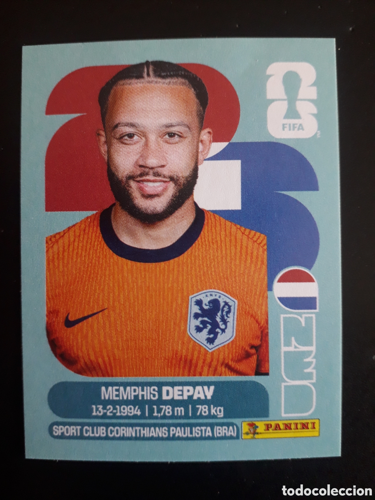 Cromos de F&uacute;tbol: DEPAY HOLANDA/PA&Iacute;SES BAJOS NED 17 MUNDIAL F&Uacute;TBOL 2026 FIFA WORLD CUP PANINI SIN PEG PEDIDO M&Iacute;NIMO 3&euro;