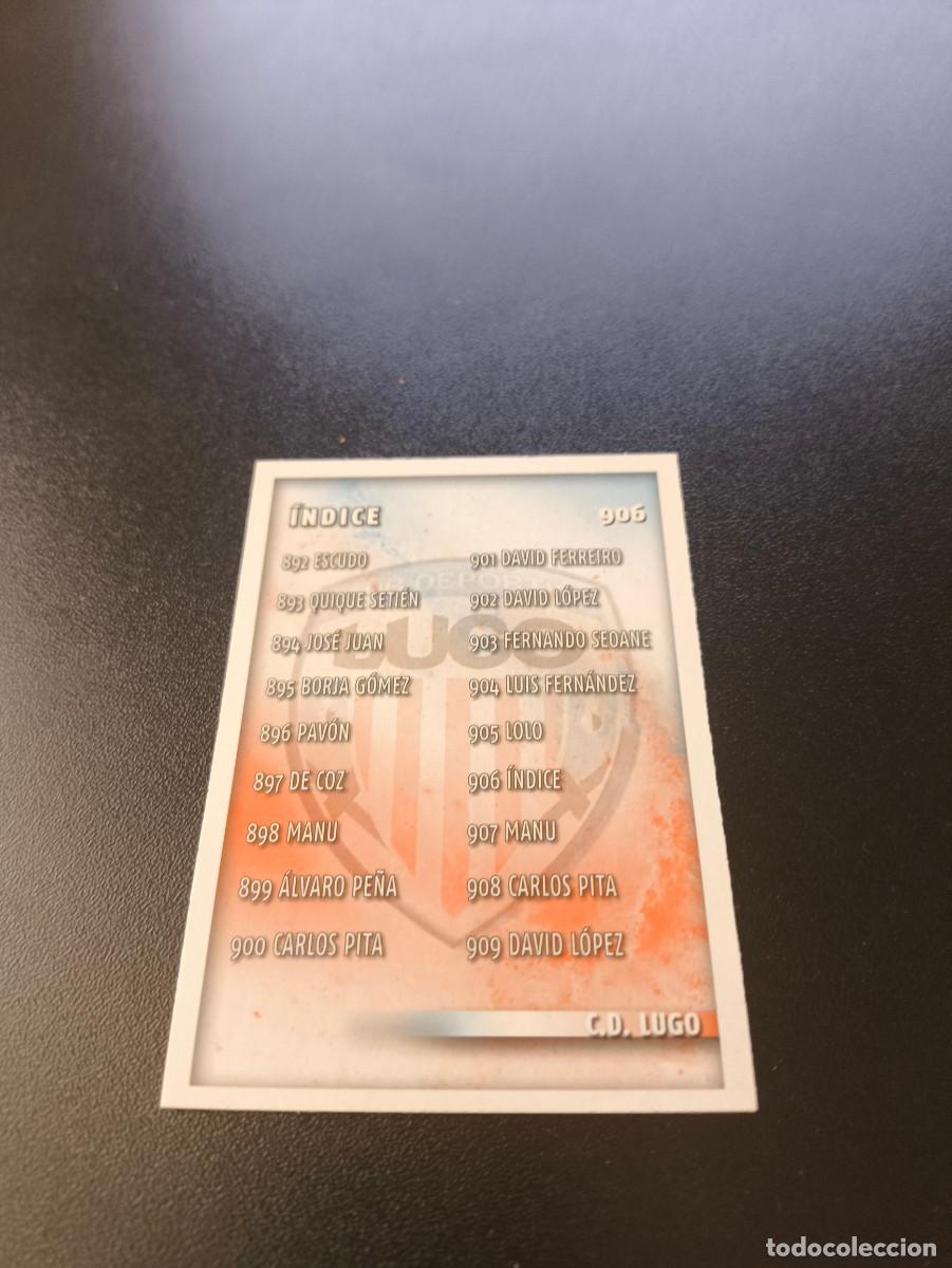 Cromos de F&uacute;tbol: 906 INDICE LUGO MUNDICROMO LIGA 2014 2015 PLATINUM NO PANINI ESTE