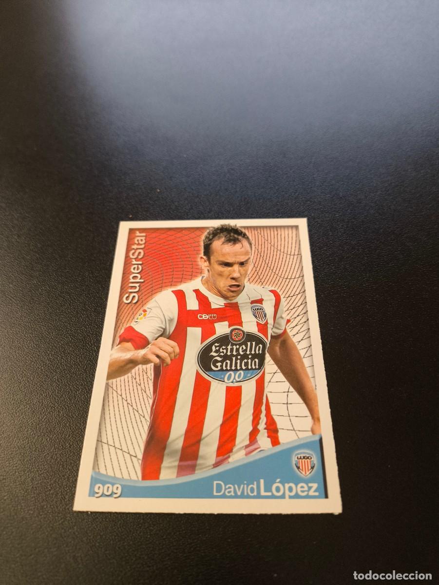 Cromos de F&uacute;tbol: 909 DAVID LOPEZ SUPERSTAR LUGO MUNDICROMO LIGA 2014 2015 PLATINUM NO PANINI ESTE