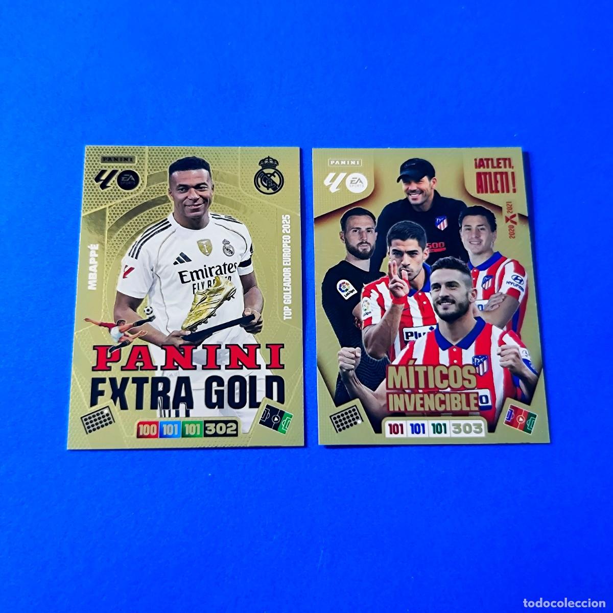 Cromos de F&uacute;tbol: Adrenalyn 2025 2026 / 25 26 Mbapp&eacute; Panini Extra Gold - M&iacute;ticos Invencible Atleti, Atleti