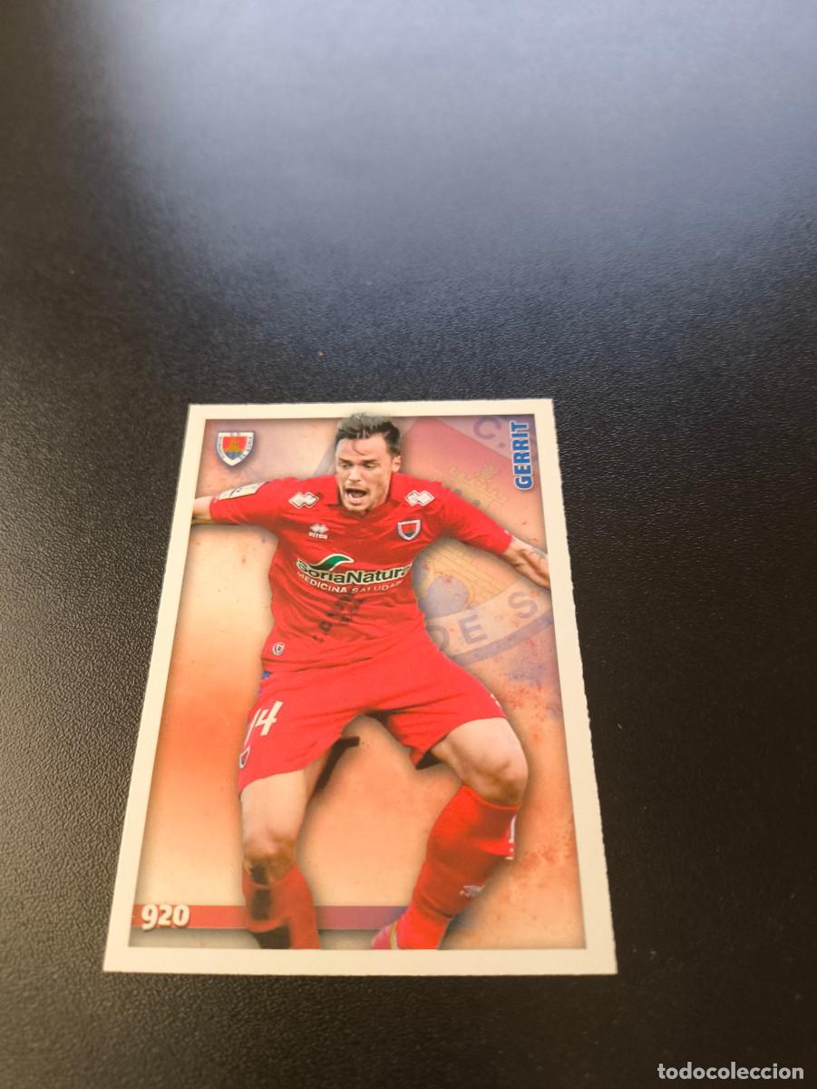 Cromos de F&uacute;tbol: 920 GERRIT NUMANCIA MUNDICROMO LIGA 2014 2015 PLATINUM NO PANINI ESTE