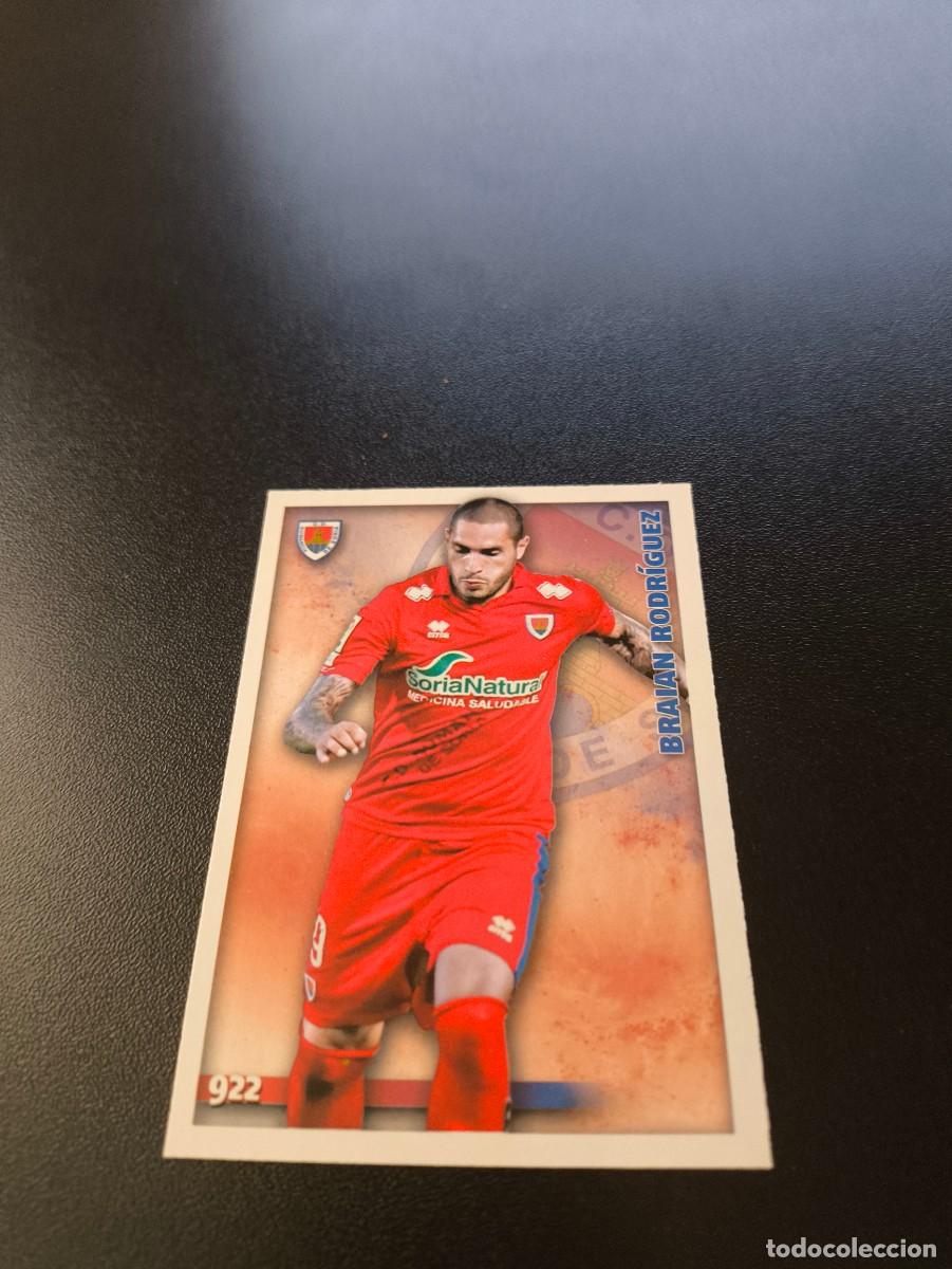 Cromos de F&uacute;tbol: 922 BRAIAN RODRIGUEZ NUMANCIA MUNDICROMO LIGA 2014 2015 PLATINUM NO PANINI ESTE