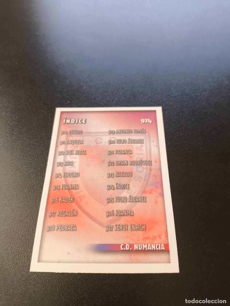 Cromos de F&uacute;tbol: 924 INDICE NUMANCIA MUNDICROMO LIGA 2014 2015 PLATINUM NO PANINI ESTE