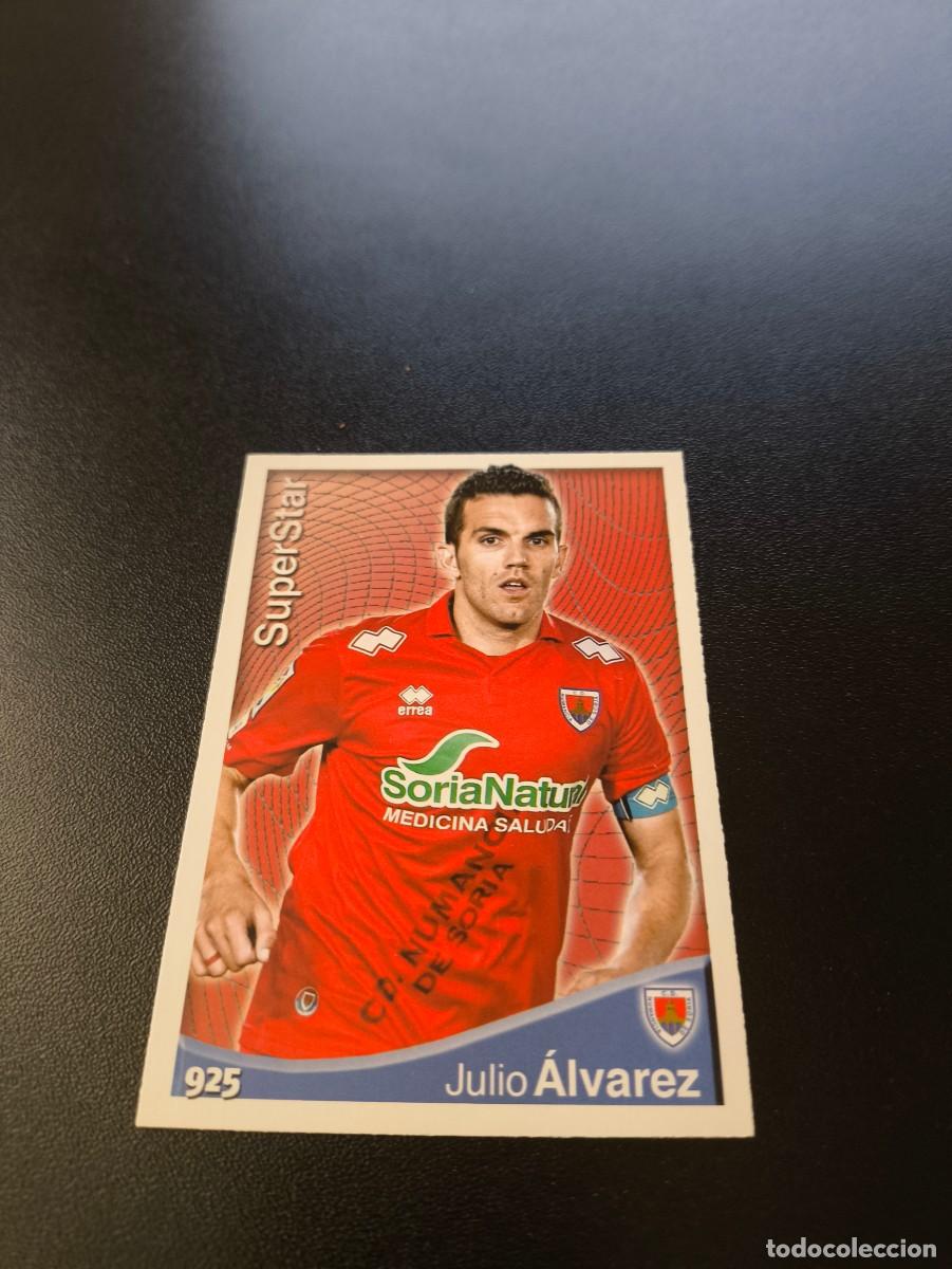 Cromos de F&uacute;tbol: 925 JULIO ALVAREZ SUPERSTAR NUMANCIA MUNDICROMO LIGA 2014 2015 PLATINUM NO PANINI ESTE