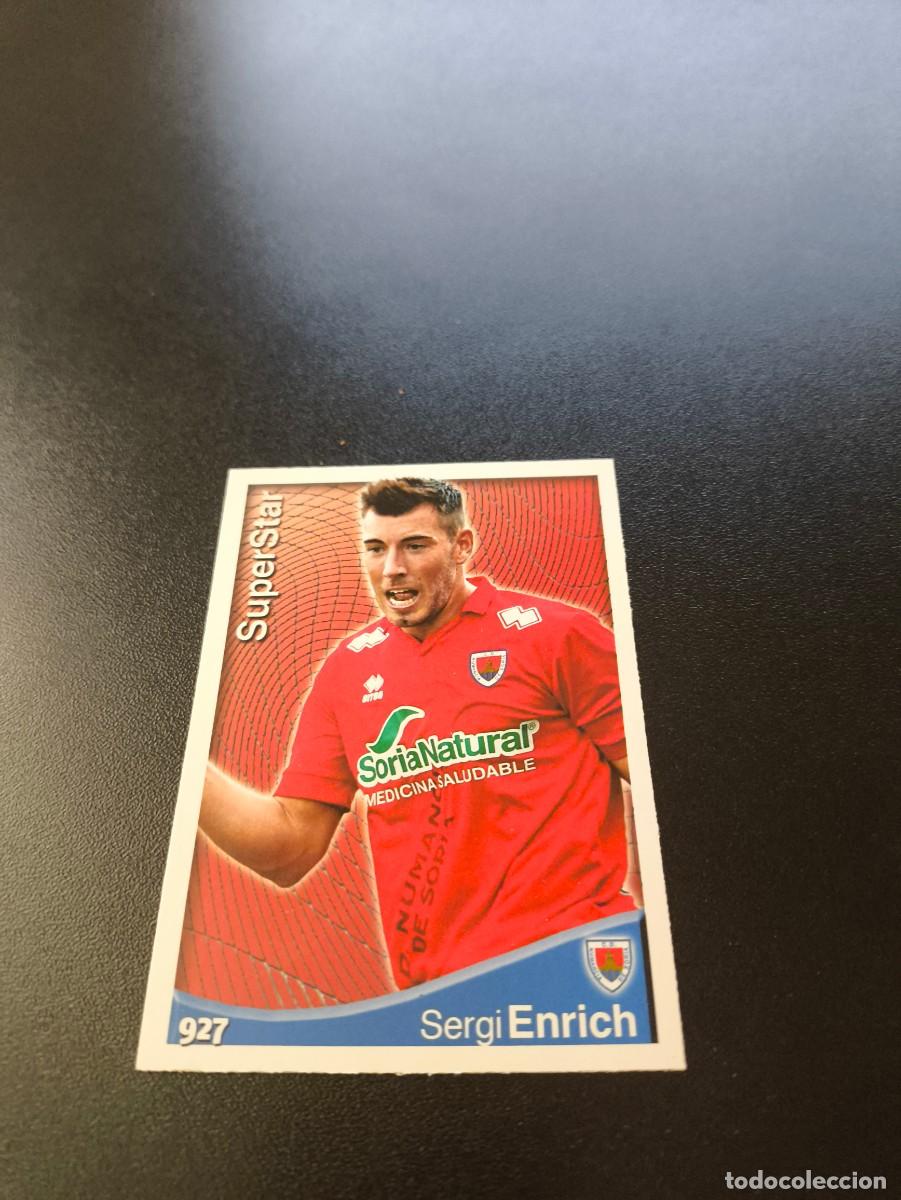 Cromos de F&uacute;tbol: 927 SERGI ENRICH SUPERSTAR NUMANCIA MUNDICROMO LIGA 2014 2015 PLATINUM NO PANINI ESTE