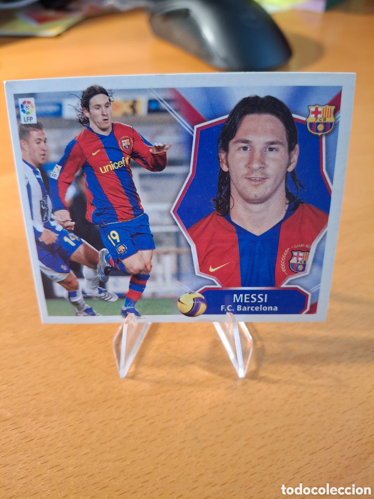 Cromos de F&uacute;tbol: Messi. Liga ESTE 2008-2009