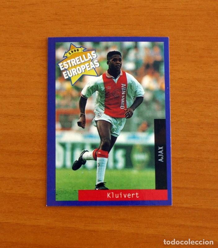 Football Stickers: Ajax - N&ordm; 14 Patrick Kluivert - Estrellas Europea Panini A&ntilde;o 1996
