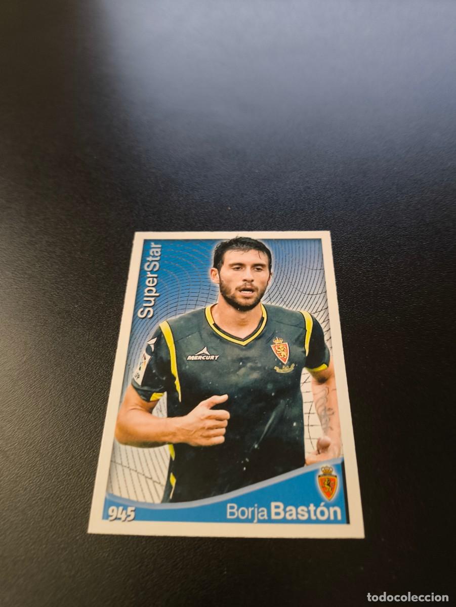 Football Stickers: 945 BORJA BASTON SUPERSTAR ZARAGOZA MUNDICROMO LIGA 2014 2015 PLATINUM NO PANINI ESTE