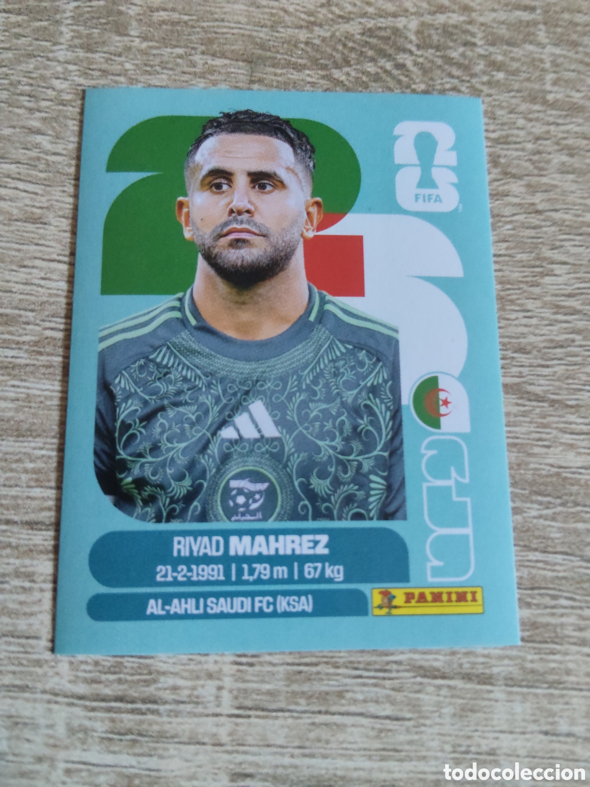 Football Stickers: Panini mundial 2026 ALG 15 Riyad Mahrez Argelia