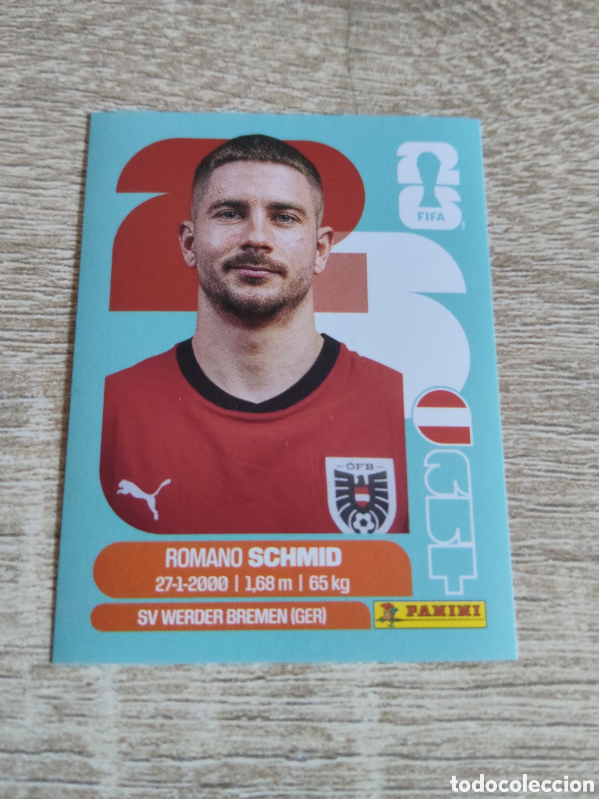 Football Stickers: Panini mundial 2026 AUT 16 Romano Schmid Austria