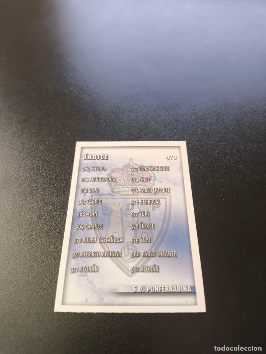 Football Stickers: 978 INDICE PONFERRADINA MUNDICROMO LIGA 2014 2015 PLATINUM NO PANINI ESTE