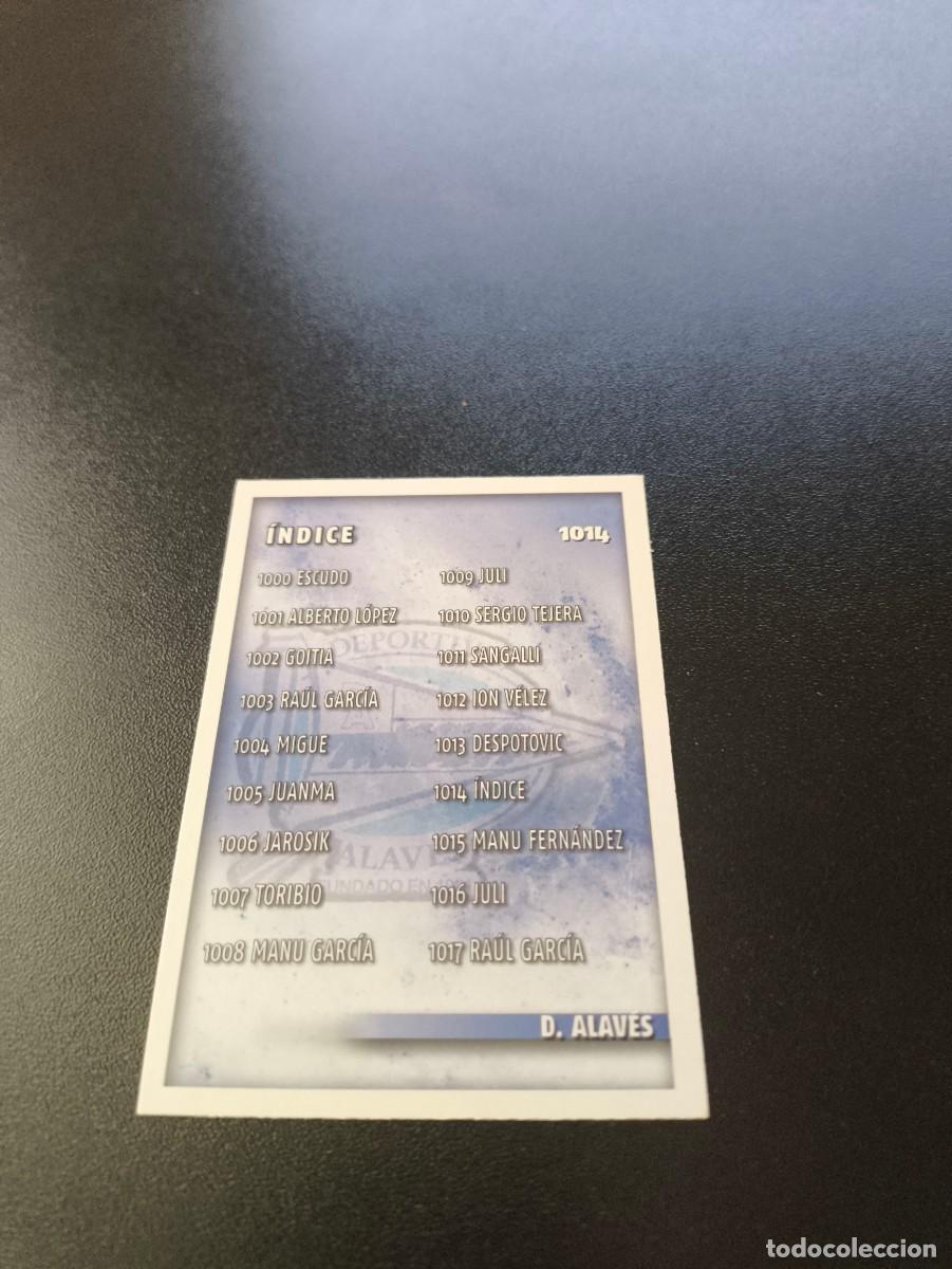Football Stickers: 1014 INDICE ALAVES MUNDICROMO LIGA 2014 2015 PLATINUM NO PANINI ESTE