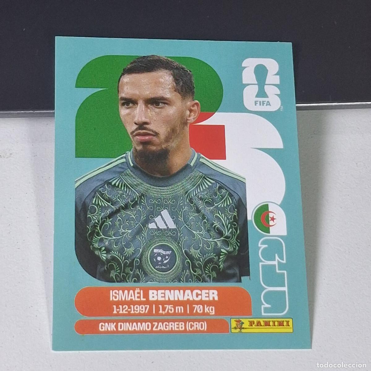 Cromos de F&uacute;tbol: B8 ALG8 ISMAEL BENNACER 8 ARGELIA ALGERIA ALG MUNDIAL FIFA WORLD CUP 2026 STICKER PANINI