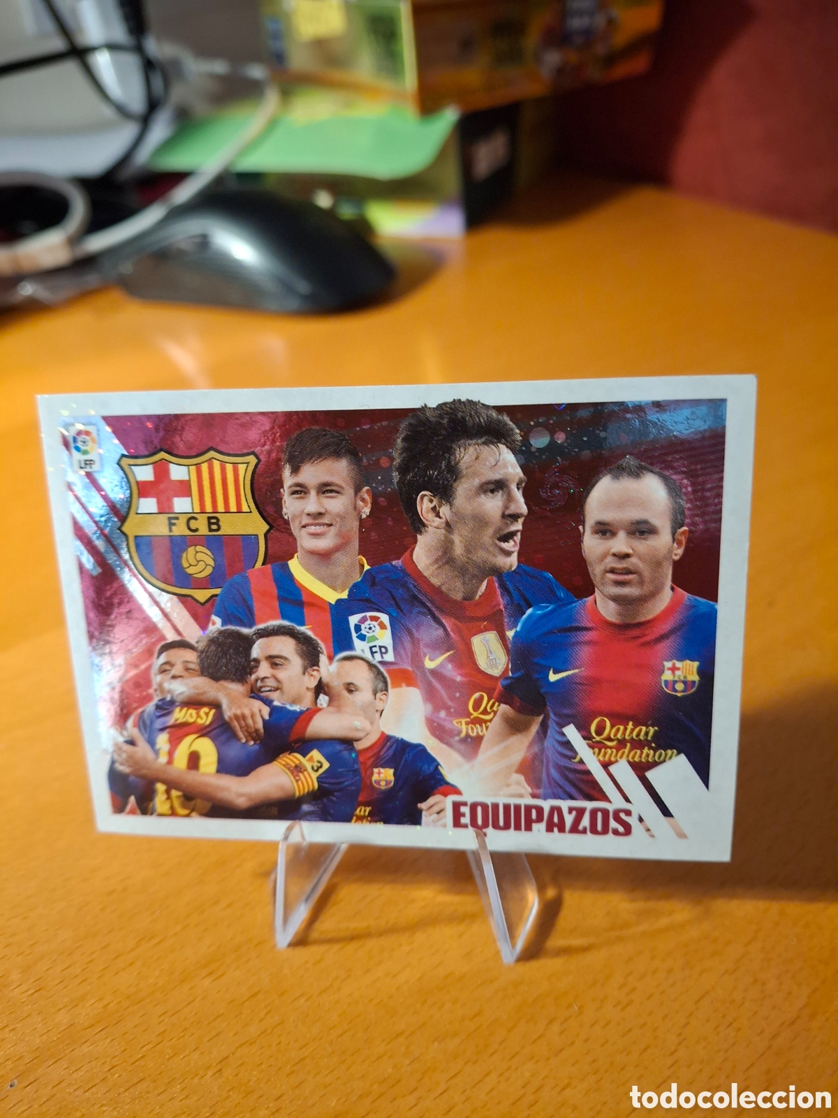 Cromos de F&uacute;tbol: Messi EQUIPAZOS. Liga ESTE 2013-2014
