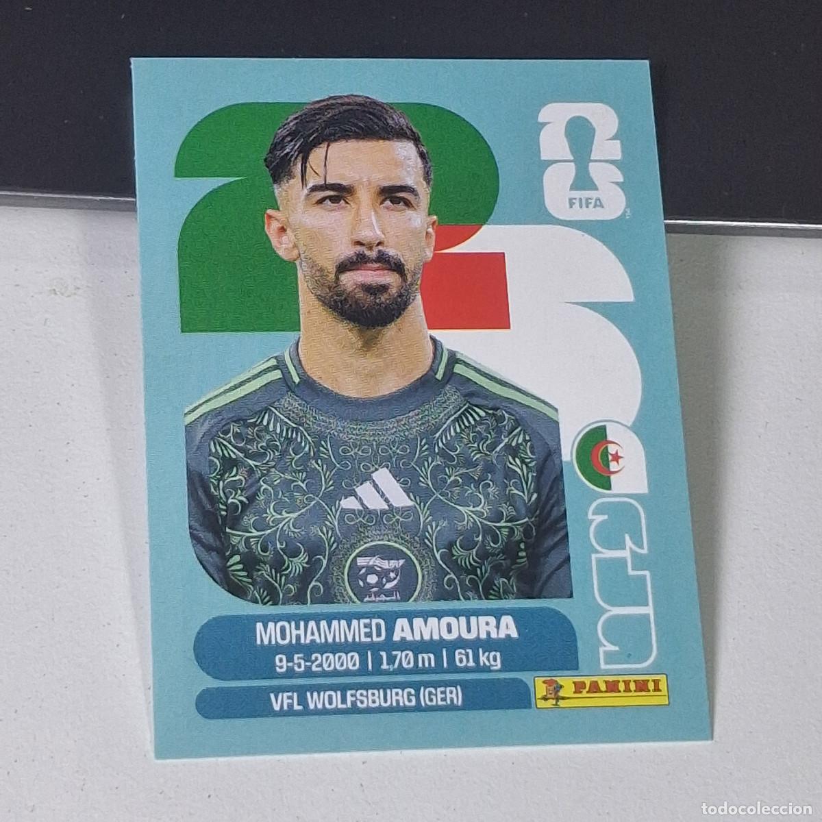Cromos de F&uacute;tbol: B8 ALG20 MOHAMMED AMOURA 20 ARGELIA ALGERIA ALG MUNDIAL FIFA WORLD CUP 2026 STICKER PANINI
