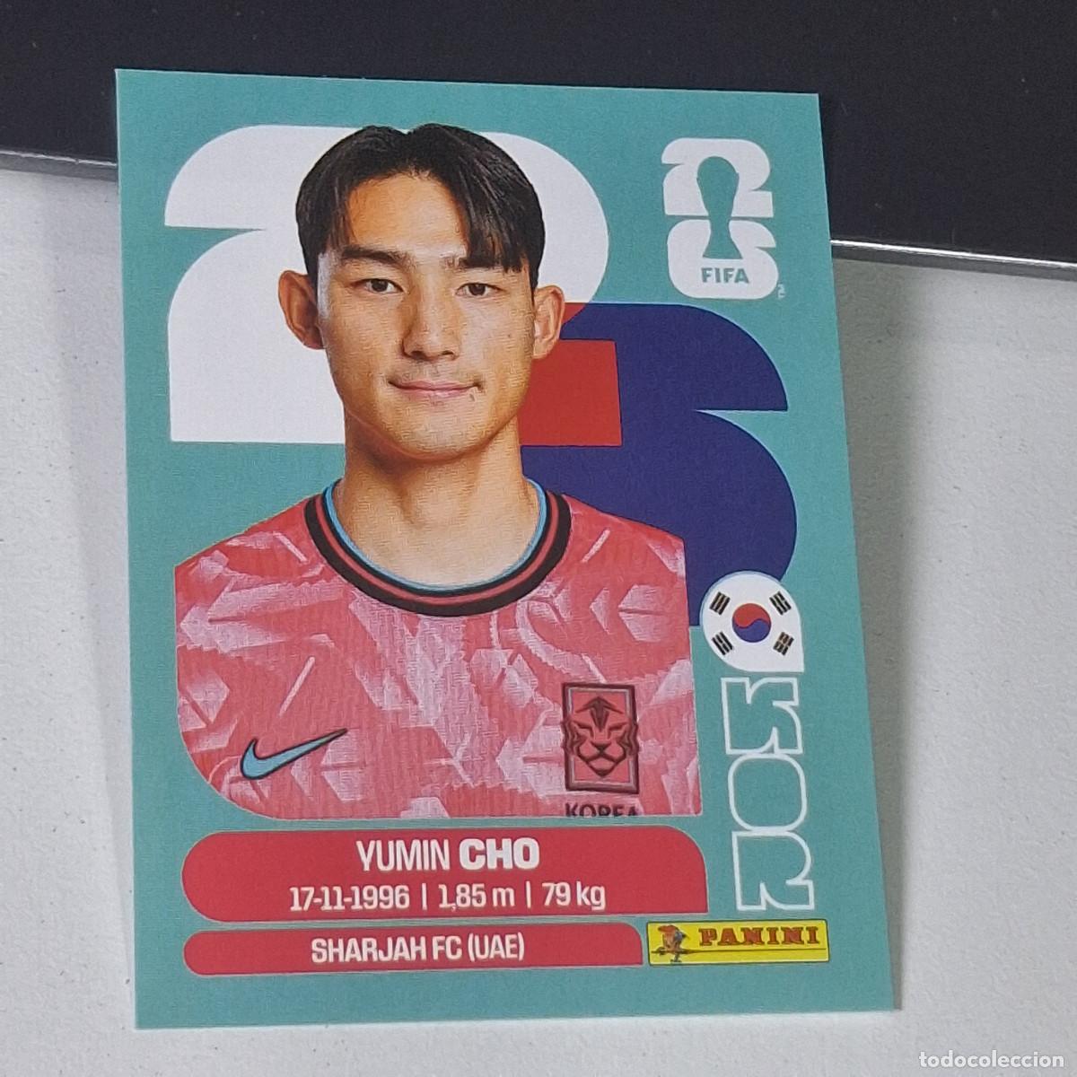 Fu&szlig;ball-Sticker: B8 KOR5 YU-MIN CHO 5 YUMIN COREA DEL SUR KOR MUNDIAL FIFA WORLD CUP 2026 STICKER PANINI