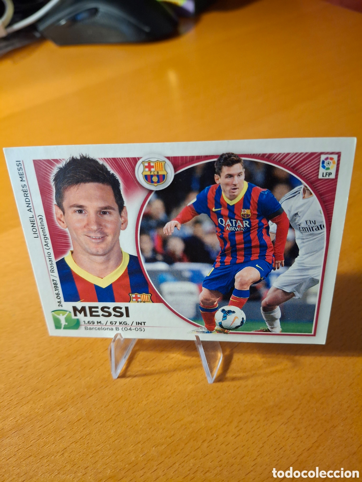 Cromos de F&uacute;tbol: Messi. Liga ESTE. 2014 2015