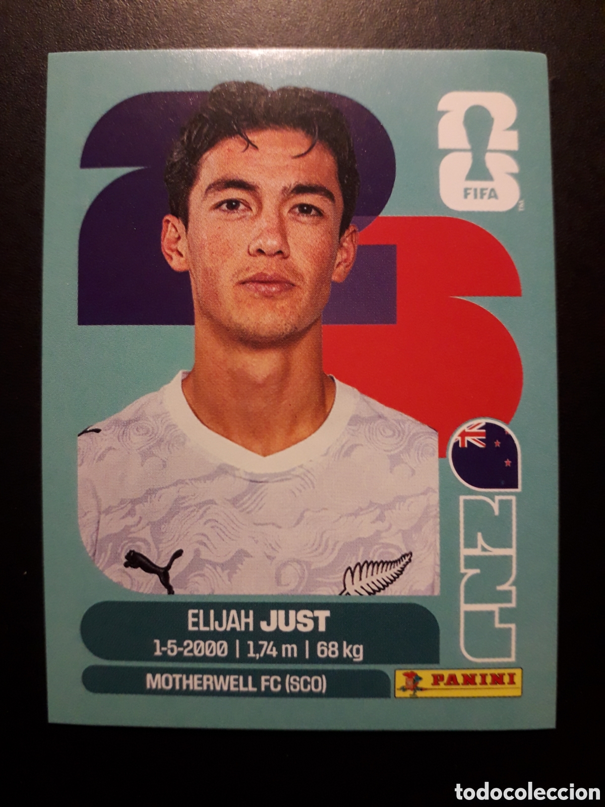 Cromos de F&uacute;tbol: JUST NUEVA ZELANDA NZL 18 MUNDIAL F&Uacute;TBOL 2026 FIFA WORLD CUP PANINI SIN PEGAR PEDIDO M&Iacute;NIMO 3&euro;