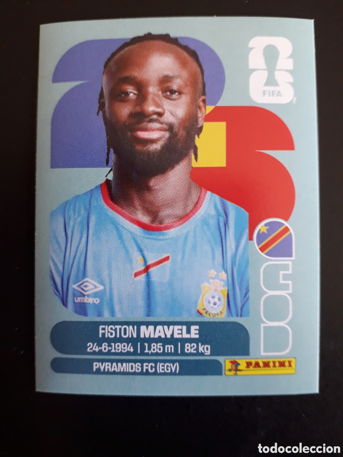 Cromos de F&uacute;tbol: MAVELE CONGO COD 18 MUNDIAL F&Uacute;TBOL 2026 FIFA WORLD CUP PANINI SIN PEGAR PEDIDO M&Iacute;NIMO 3&euro;