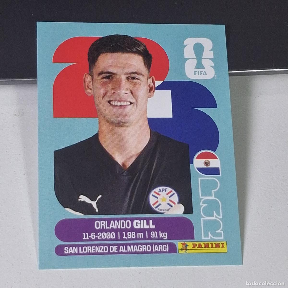 Cromos de F&uacute;tbol: B8 PAR3 ORLANDO GILL 3 PARAGUAY PAR MUNDIAL FIFA WORLD CUP 2026 STICKER PANINI