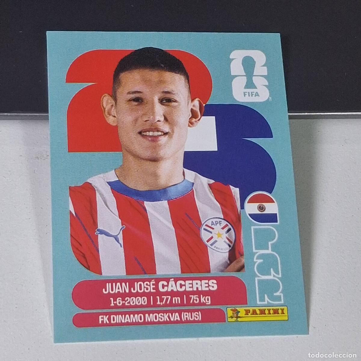 Cromos de F&uacute;tbol: B8 PAR6 JUAN JOS&Eacute; C&Aacute;CERES 6 PARAGUAY PAR MUNDIAL FIFA WORLD CUP 2026 STICKER PANINI