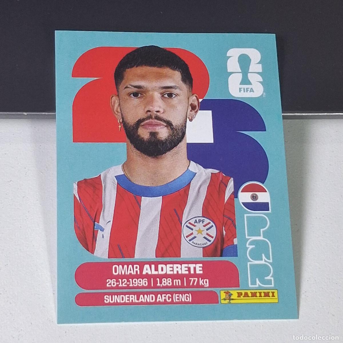 Cromos de F&uacute;tbol: B8 PAR7 OMAR ALDERETE 7 PARAGUAY PAR MUNDIAL FIFA WORLD CUP 2026 STICKER PANINI