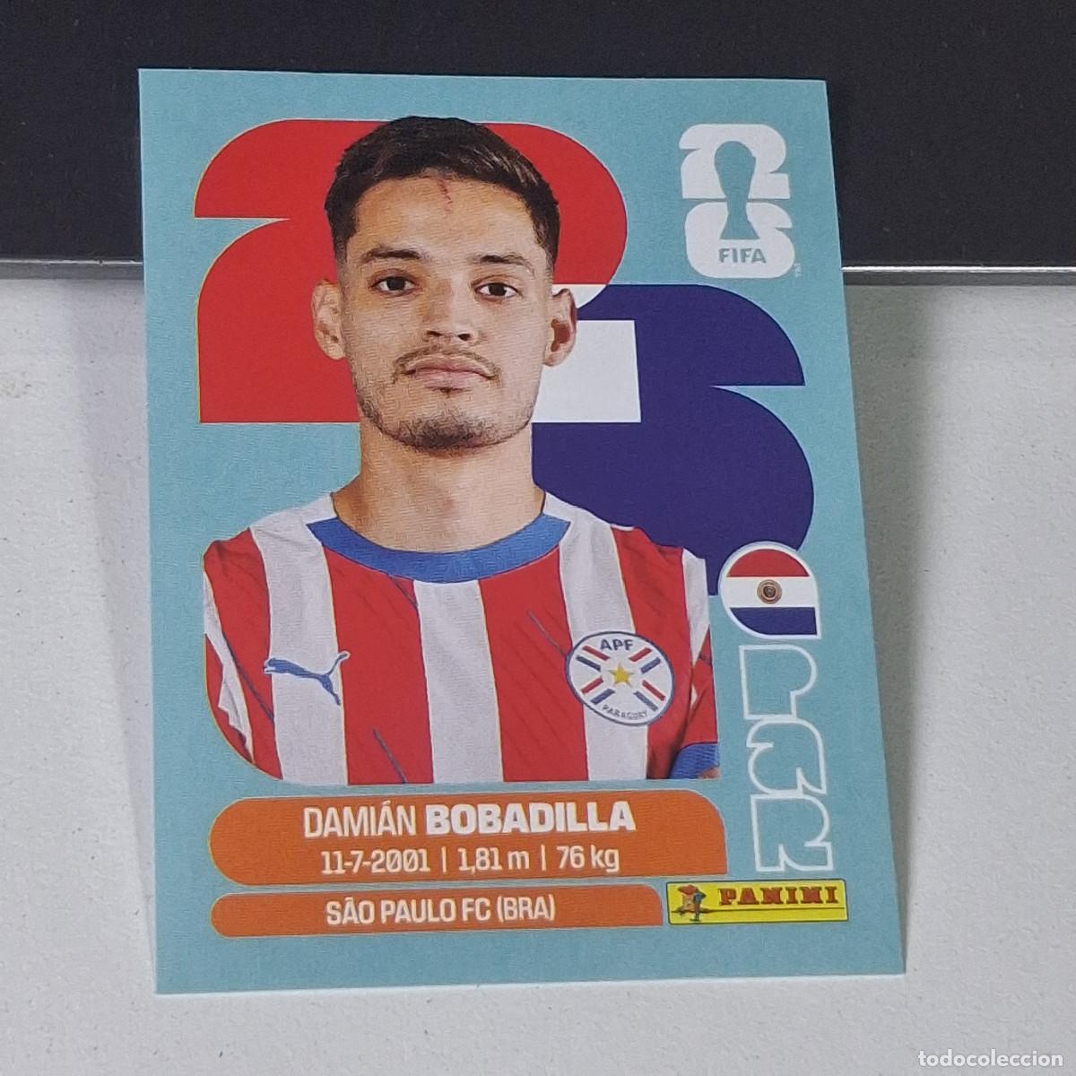 Cromos de F&uacute;tbol: B8 PAR11 DAMI&Aacute;N BOBADILLA 11 PARAGUAY PAR MUNDIAL FIFA WORLD CUP 2026 STICKER PANINI