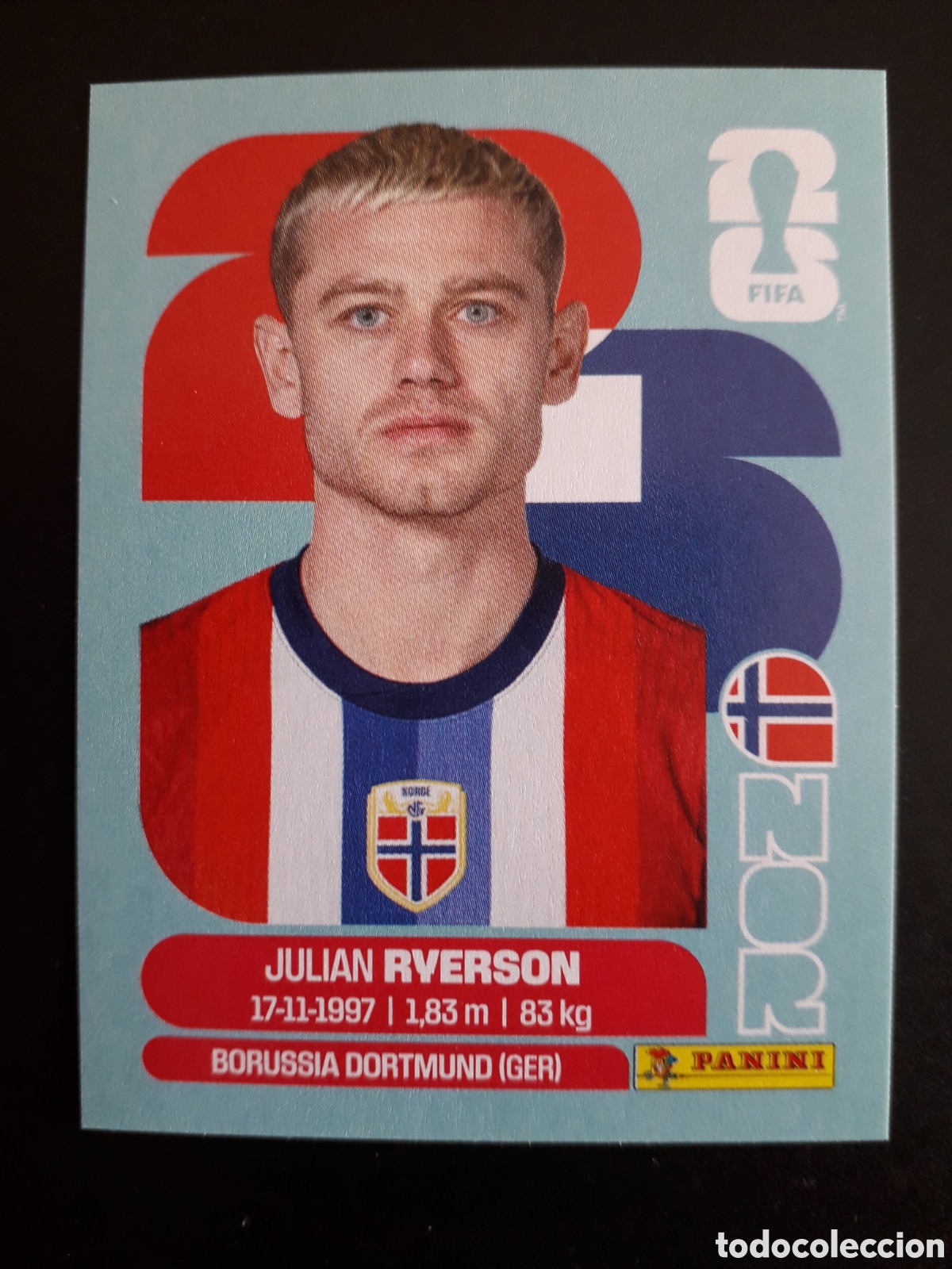 Football Stickers: RIVERSON NORUEGA NOR 3 MUNDIAL F&Uacute;TBOL 2026 FIFA WORLD CUP PANINI SIN PEGAR PEDIDO M&Iacute;NIMO 3&euro;
