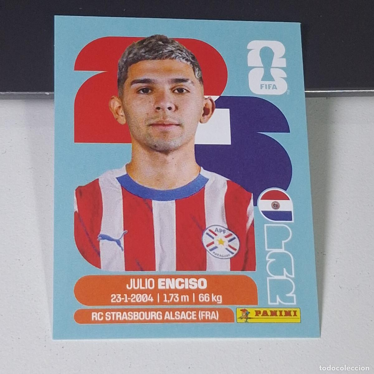 Football Stickers: B8 PAR15 JULIO ENCISO 15 PARAGUAY PAR MUNDIAL FIFA WORLD CUP 2026 STICKER PANINI