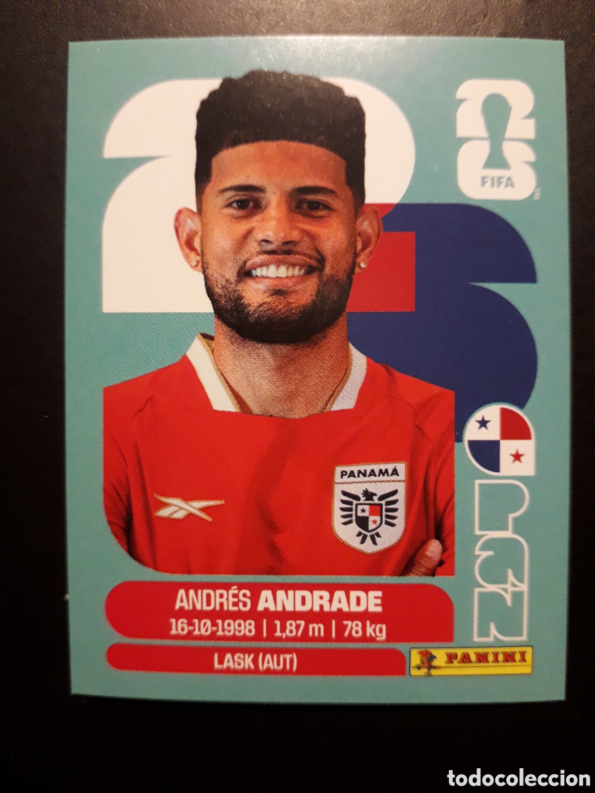 Cromos de F&uacute;tbol: ANDRADE PANAM&Aacute; PAN 5 MUNDIAL F&Uacute;TBOL 2026 FIFA WORLD CUP PANINI SIN PEGAR PEDIDO M&Iacute;NIMO 3&euro;.