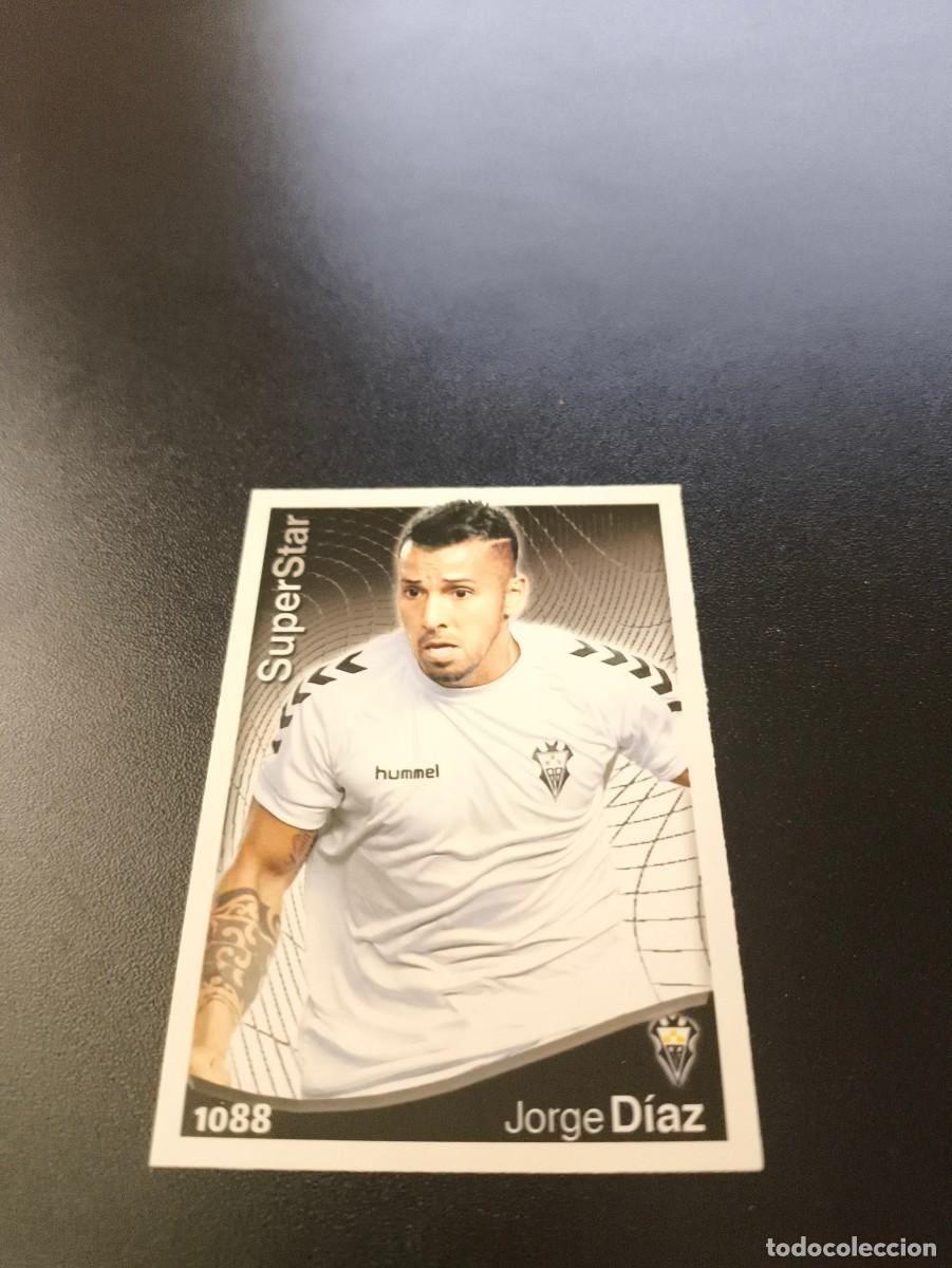 Cromos de F&uacute;tbol: 1088 JORGE DIAZ SUPERSTAR ALBACETE MUNDICROMO LIGA 2014 2015 PLATINUM NO PANINI ESTE