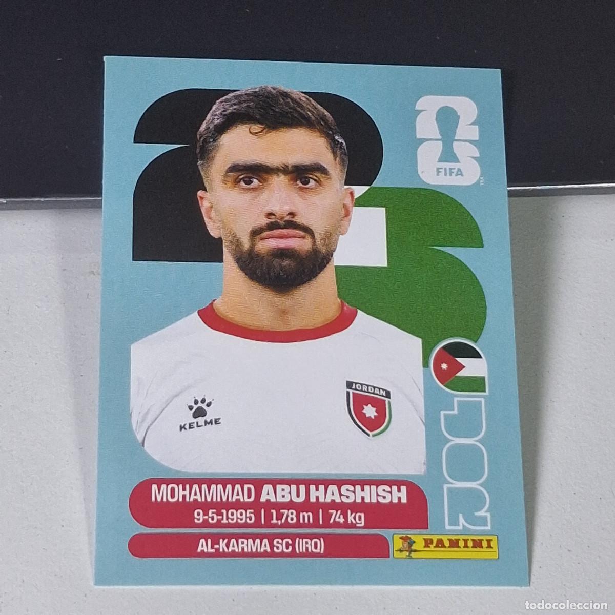 Cromos de F&uacute;tbol: B8 JOR 4 JOR4 MOHAMMAD ABU HASHISH JORDANIA JOR MUNDIAL FIFA WORLD CUP 2026 STICKER PANINI