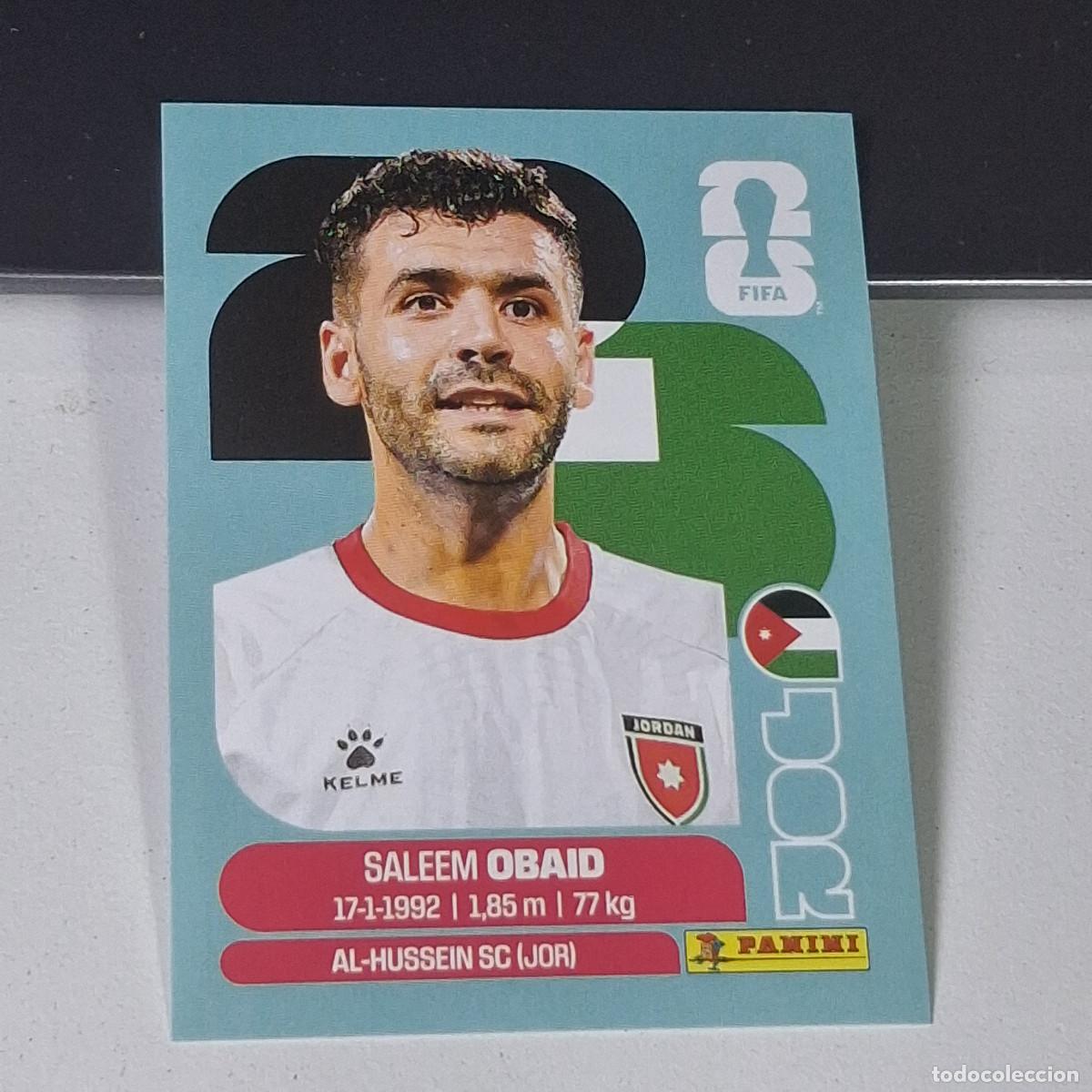 Cromos de F&uacute;tbol: B8 JOR7 SALEEM OBAID 7 JORDANIA JOR MUNDIAL FIFA WORLD CUP 2026 STICKER PANINI