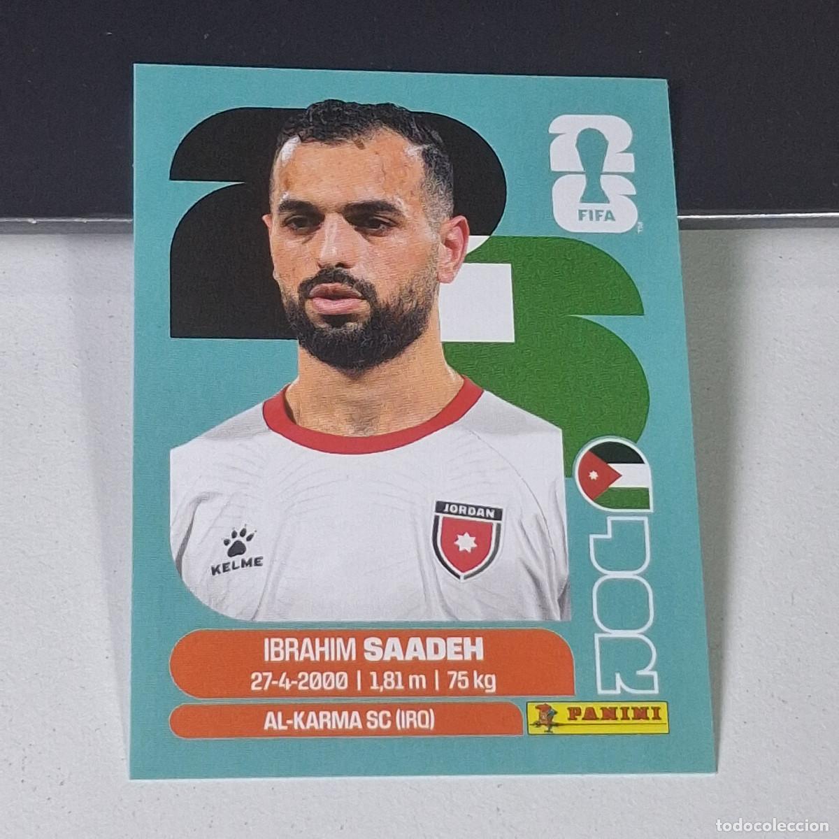 Cromos de F&uacute;tbol: B8 JOR9 IBRAHIM SAADEH 9 JORDANIA JOR MUNDIAL FIFA WORLD CUP 2026 STICKER PANINI