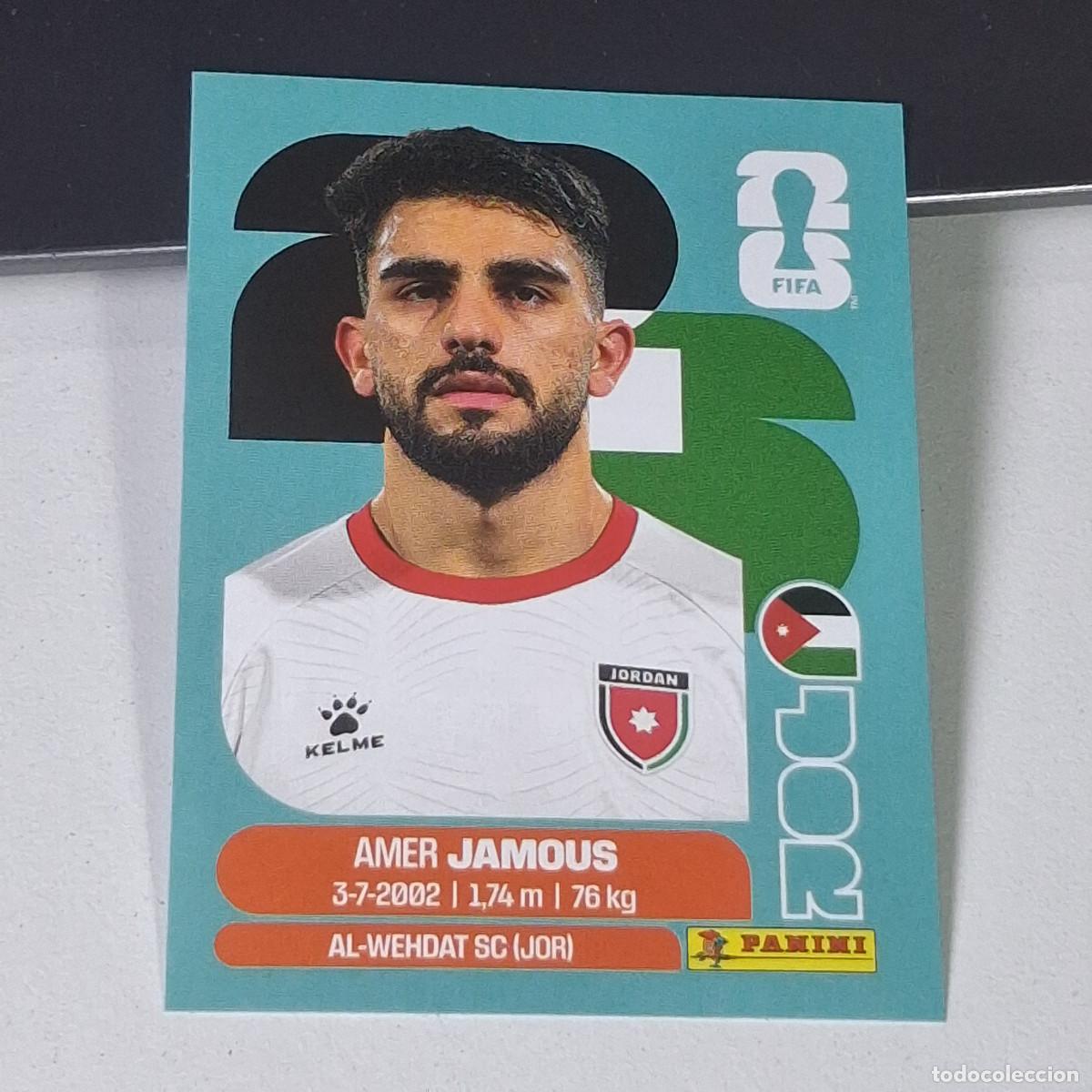 Cromos de Futebol: B8 JOR 14 JOR14 AMER JAMOUS JORDANIA JOR MUNDIAL FIFA WORLD CUP 2026 STICKER PANINI