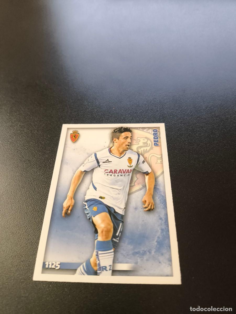 Fu&szlig;ball-Sticker: 1125 PEDRO ZARAGOZA ULTIMA HORA UH MUNDICROMO LIGA 2014 2015 PLATINUM NO PANINI ESTE