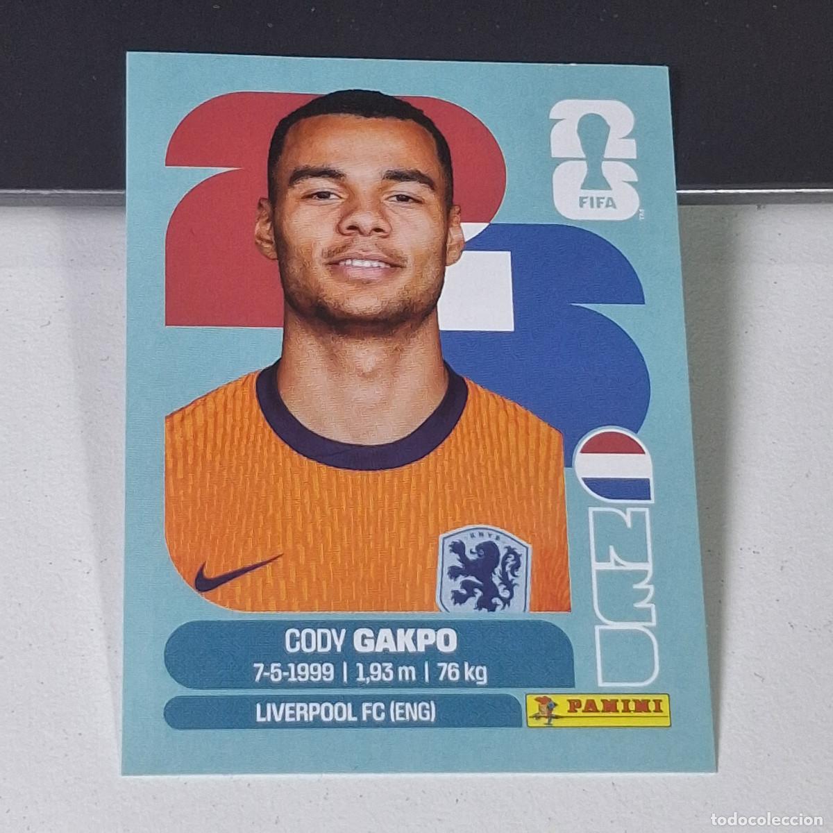 Fu&szlig;ball-Sticker: B8 NED20 CODY GAKPO 20 PA&Iacute;SES BAJOS HOLANDA NED MUNDIAL FIFA WORLD CUP 2026 STICKER PANINI