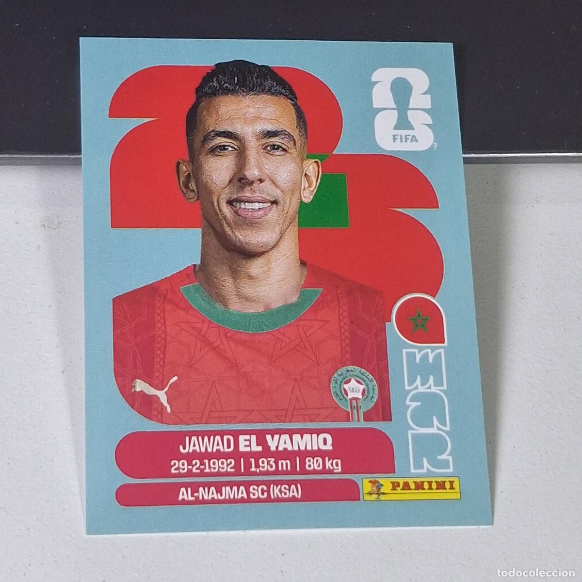 Cartes &agrave; collectionner de Football: B8 MAR8 JAWAD EL YAMIQ 8 MARRUECOS MOROCCO MAR MUNDIAL FIFA WORLD CUP 2026 STICKER PANINI