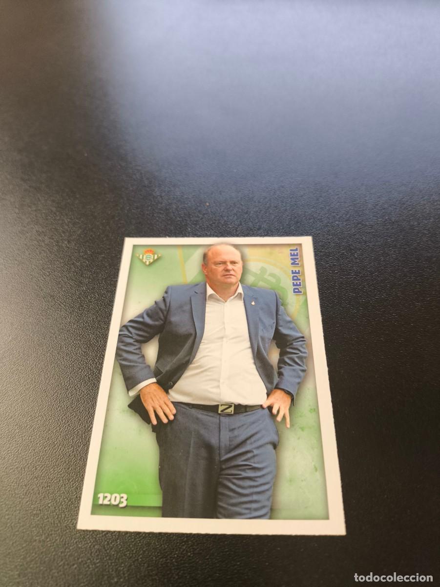 Cromos de F&uacute;tbol: 1203 PEPE MEL REAL BETIS ULTIMA HORA UH MUNDICROMO LIGA 2014 2015 PLATINUM NO PANINI ESTE